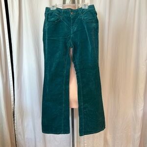 Wild Fable Emerald Green Cord Low Rise Flare 2
